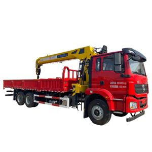 shacman cargo truck 10tons crane