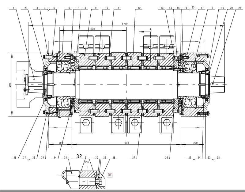 Coal Mine Hammer Shaft Assembly
