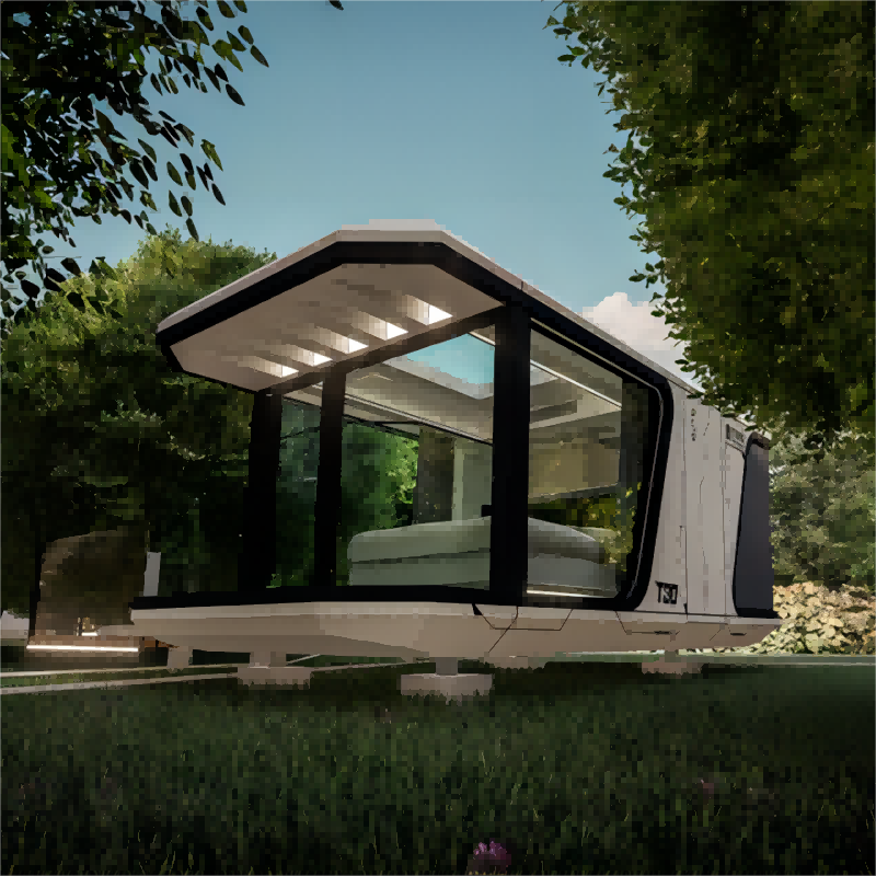 Aluminum Alloy Mobile Prefabricated House With Terrace