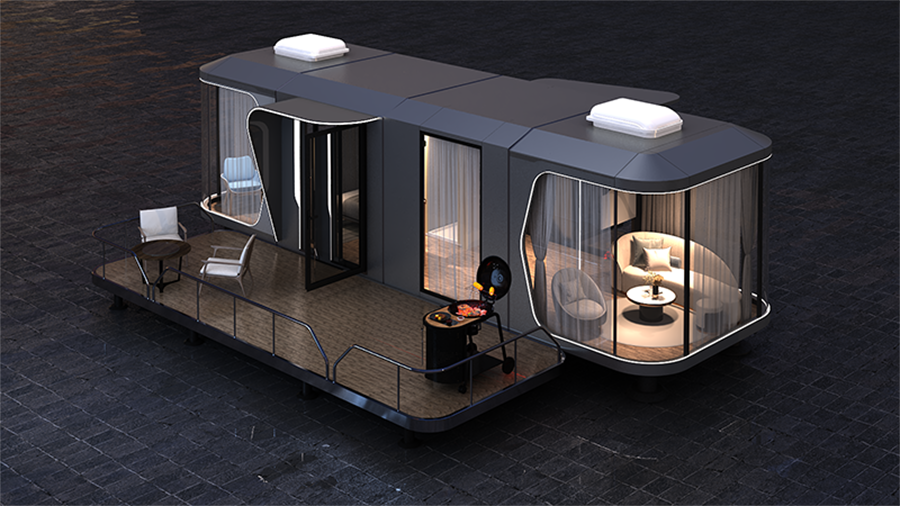 40ft²Aluminum alloy mobile prefabricated house