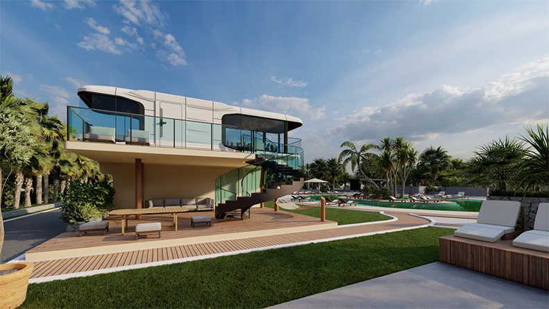 Aluminum Alloy Mobile Prefabricated House With Terrace