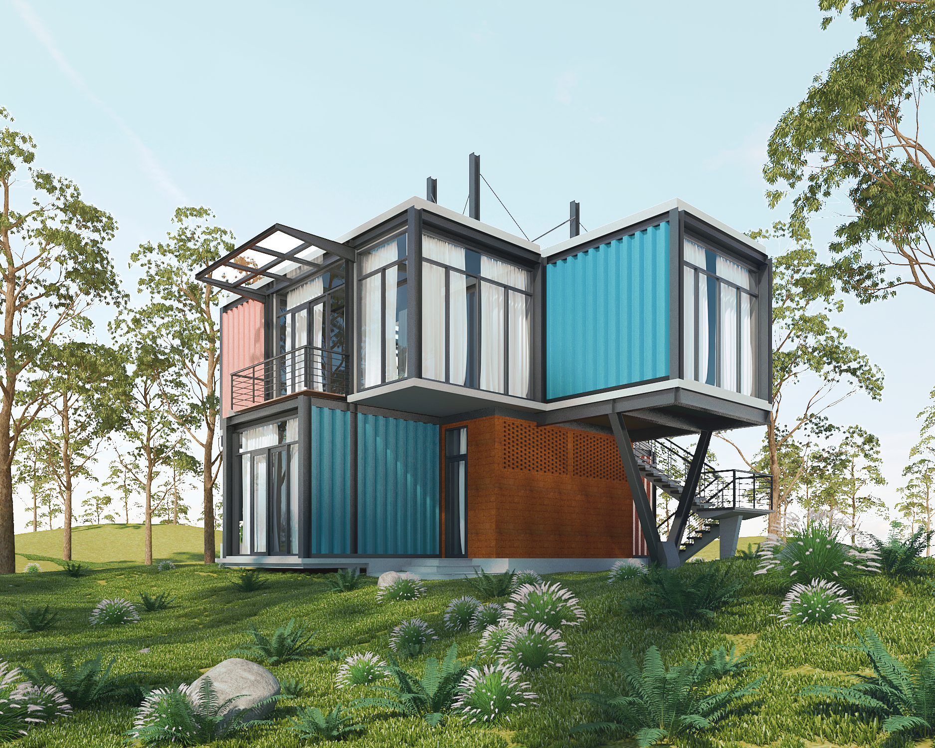 expandable container house