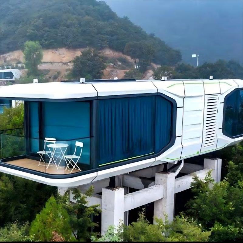 What should I pay attention to when installing and maintaining the Outdoor Mobile Capsule House?