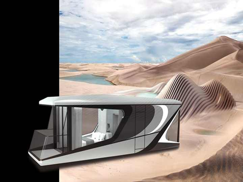 Nuova casa capsula spaziale nel deserto Nuova casa capsula spaziale nel deserto