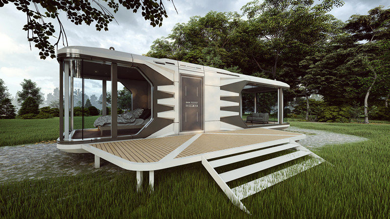 Space Capsule M Series Two-Bedroom Landscape Room Type M40: The Fusion of Technology and Aesthetics