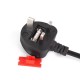 Customizable copper 3 pin uk plug pc laptop computer monitor ac power cord cable for hair dryer power cable