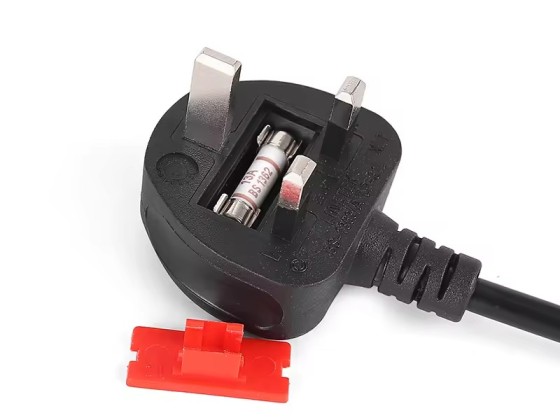 Custom Laptop Monitor and Hair Dryer Copper UK Plug Power Cord