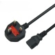 Customizable copper 3 pin uk plug pc laptop computer monitor ac power cord cable for hair dryer power cable