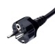 French Three Core Power Cord Manufacturer's Pure Copper Stripped Cable with Single Head Plug