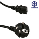 French Three Core Power Cord Manufacturer's Pure Copper Stripped Cable with Single Head Plug