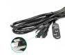 CE Approved American 3 Pin Prong Plug Cable USA 3Pin AC Cords Electric Lead IEC C13 US Power Cord