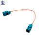 Factory custom FAKRA-Z car positioning and navigation dual female head onboard SMB-KK connection extension cable