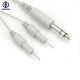 Customize 6.35 mm audio jack to two 2.0mm tens electrode needle 6.35mm ECG cable 2 lead wire for massage machines