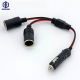 Custom 1 to 2 Cigarette Lighter Extension Cord 12V 24V Plug Socket Car Cigarette Lighter Splitter Adaptor Power Charger Port