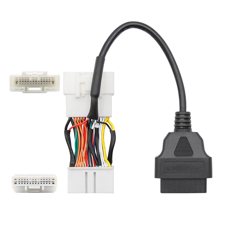 Supply Custom Auto new energy vehicles OBD2 car adapter cable Harness ...