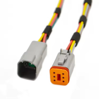 موصل ضفيرة سداسي الدبابيس مخصص لحزمة أسلاك السيارات