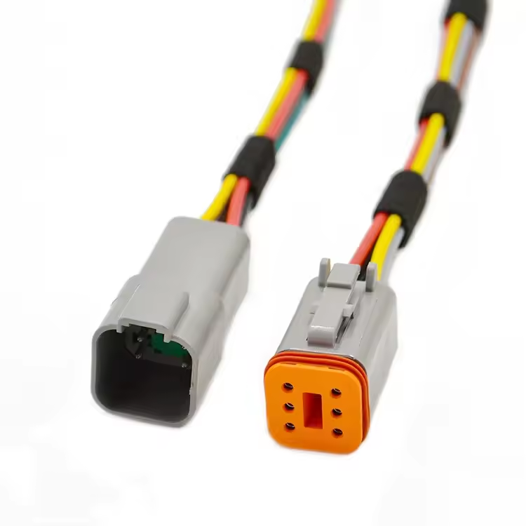 موصل ضفيرة سداسي الدبابيس مخصص لحزمة أسلاك السيارات