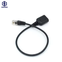 Adaptador de cable para auriculares de 3,5 mm hembra a conector RJ9.