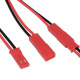 SYPP DuPont Wire Assembly: Customized AC 2 Pin JST Connectors in Red Terminal