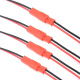 SYPP DuPont Wire Assembly: Customized AC 2 Pin JST Connectors in Red Terminal