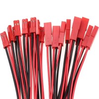 Индивидуальные разъемы JST Дюпон 2 Приколоть, красный жгут проводов