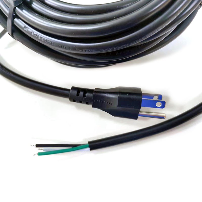 Wholesale US standard three plug directly connected power cord