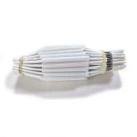 UL3173 18AWG Single Core Cable Assembly Custom 100-200mm Length wire harness with Fiberglass Tube