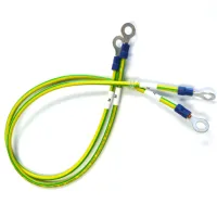 Kundenspezifisches Ringkabelschuh-Ladekabel für Autobatterien mit Schrumpfschlauch