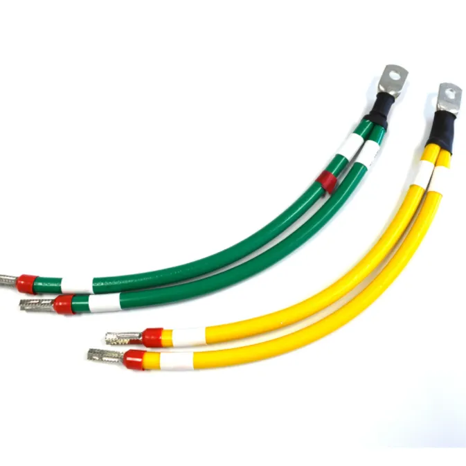 Kundenspezifisches Ringkabelschuh-Ladekabel für Autobatterien mit Schrumpfschlauch