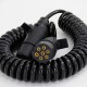 Heavy Duty Vehicles 7-core Connection Coiled Trailer Cable