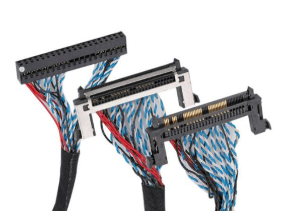 定制 JAE FI-X30HL 30P 1.0mm 间距 LVD 电缆组件