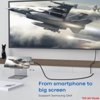 محول كابل USB C إلى تلفزيون عالي الدقة ذكر مخصص