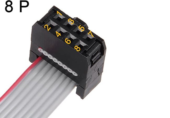 8-контактный плоский ленточный кабель