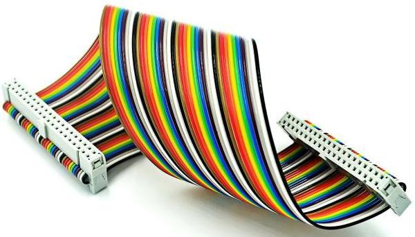 Cable de cinta arcoíris