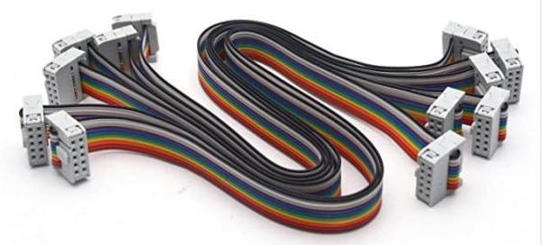 Cable de cinta arcoíris