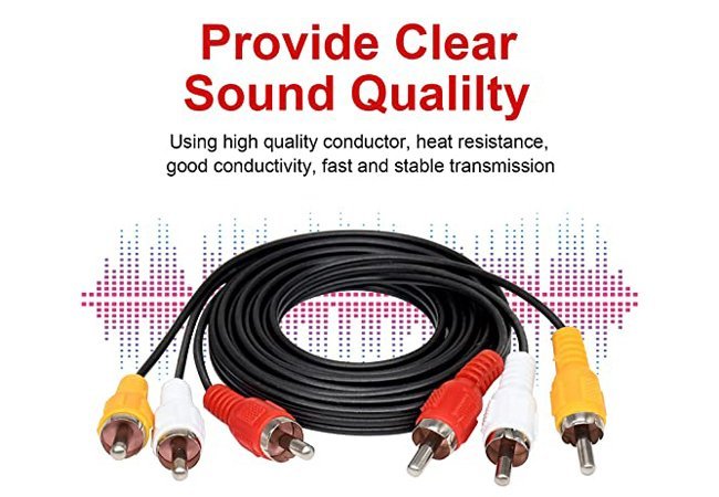 Conjunto de cables RCA