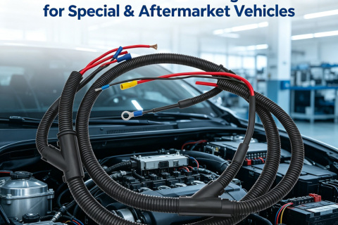Creciente demanda de mazos de cables para conectores automotrices fabricados a medida para vehículos especiales y de posventa.