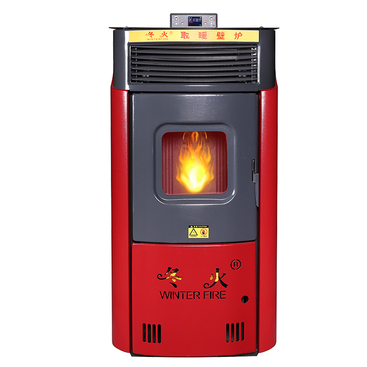 10kW Hot Air Generator For Real Fire Burning Biomass Pellet Stove