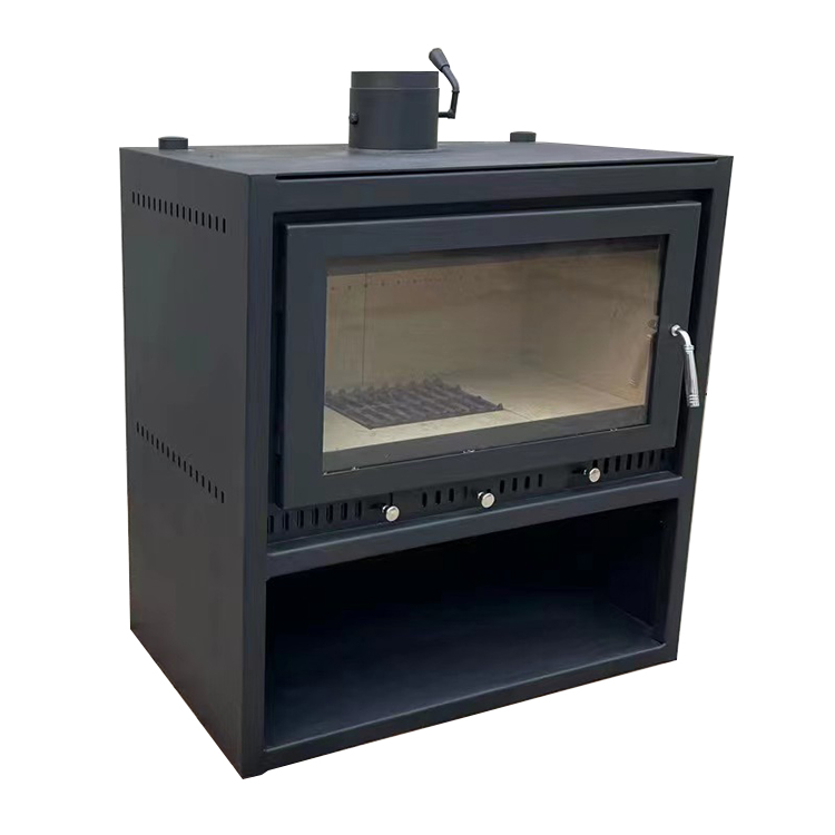 Wood Burning Fireplace Water Heating Stove Connect With Radiator