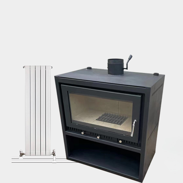 Wood Burning Fireplace Water Heating Stove Connect With Radiator