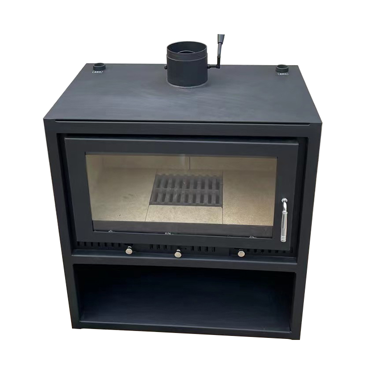 Wood Burning Fireplace Water Heating Stove Connect With Radiator