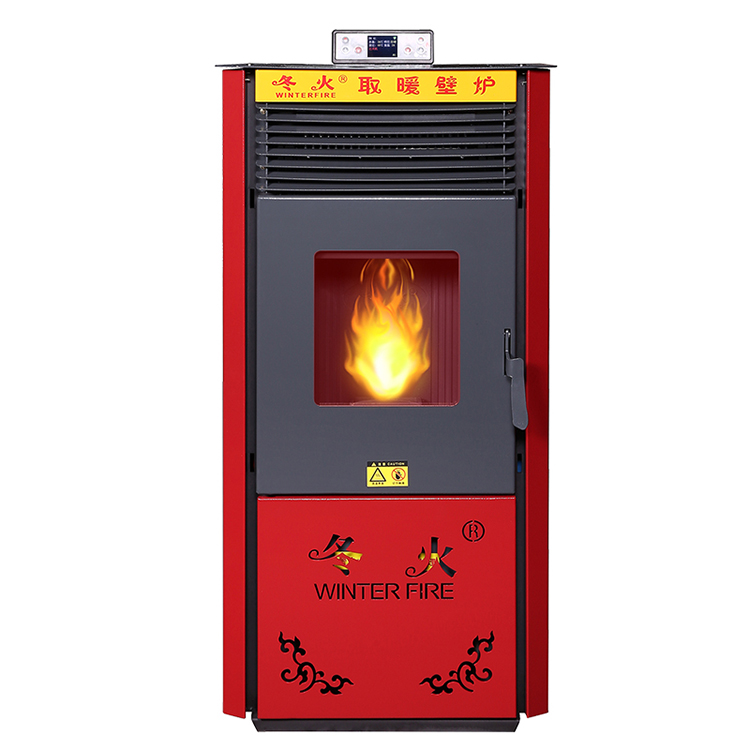 7kW Biomass Fuel Air Heating Stove Free Standing Pellet Furnace