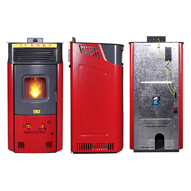 10kW Remote Control Intelligent Pellet Stove For Home Use