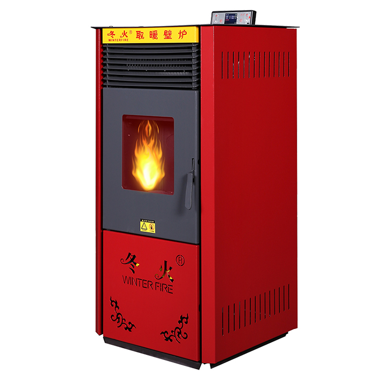 15kW Free-standing Biomass Pellet Stove For 150 Square Meters Area