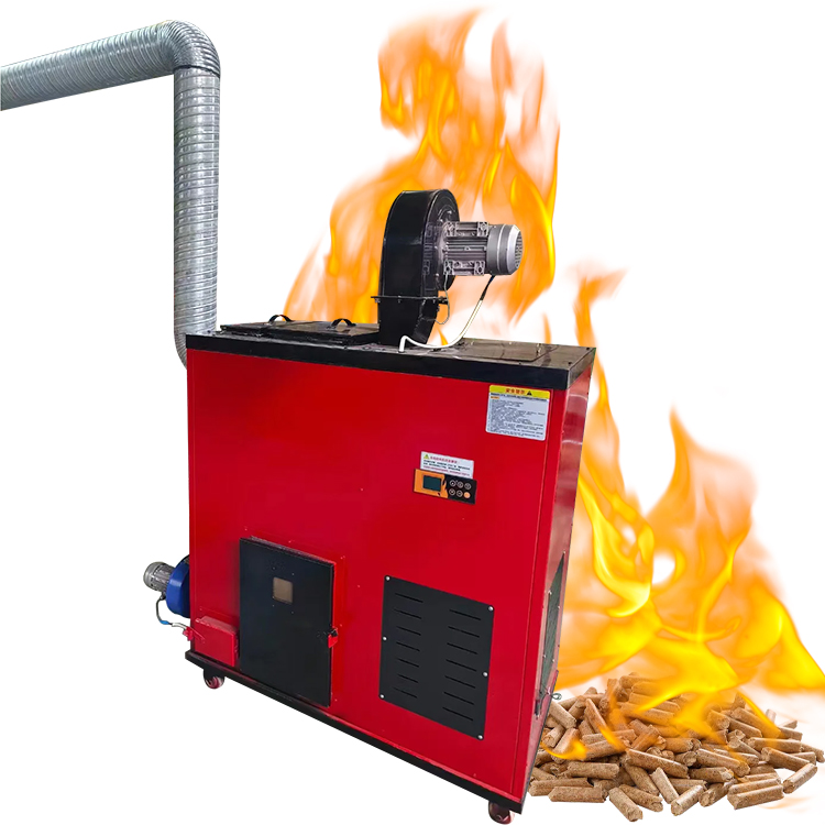 45kW Automatic Feeding Dustless Customized Color Biomass Pellet Stove