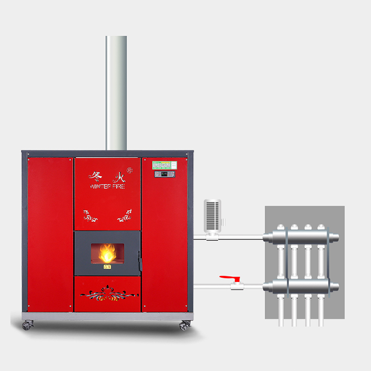 51kW Free-standing Intelligent Control Biomass Pellet Boiler