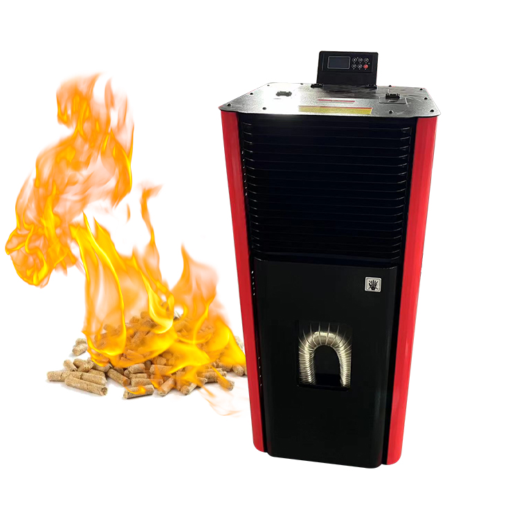 220v 17.5kW Biomass Pellet Fireplace Real Fire Heater Standalone Wood Pellet Stove Used for heating rooms of 120-150 square meters