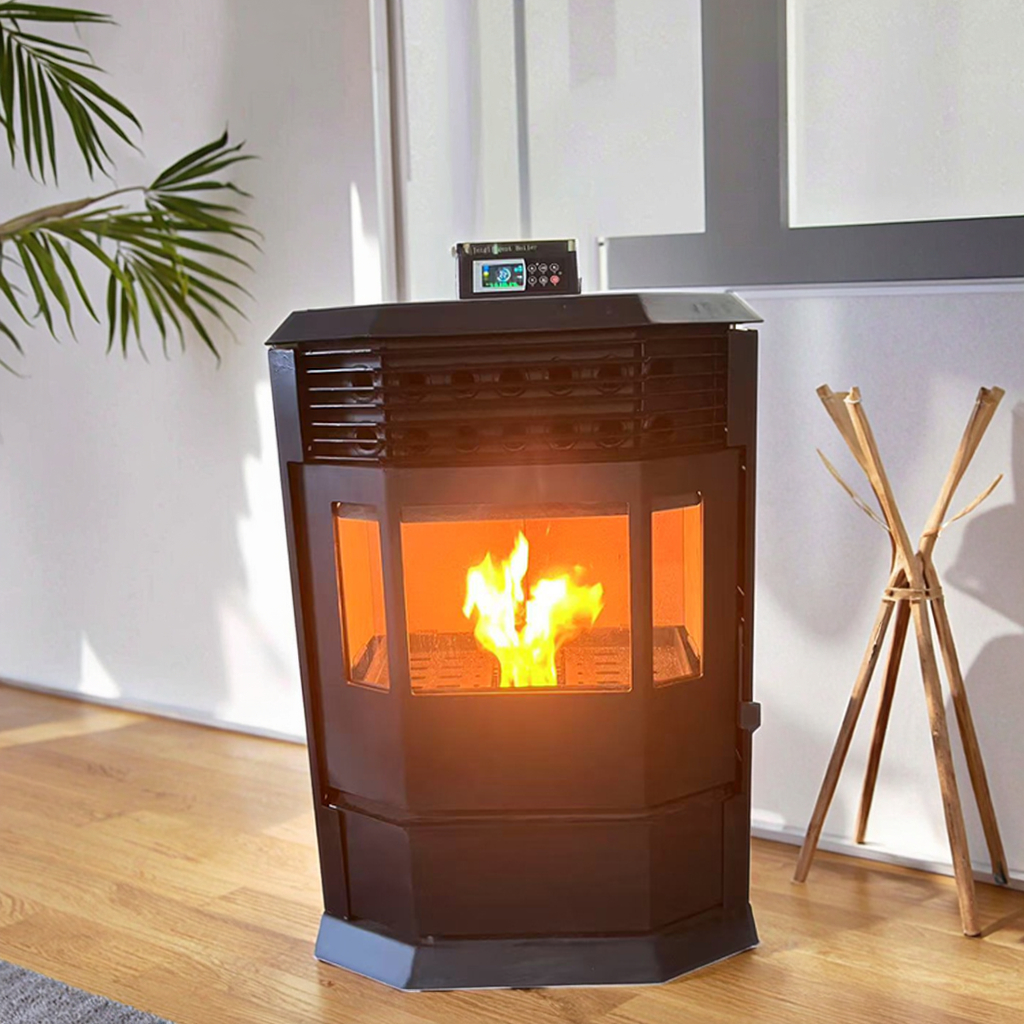 Firewood &Biomass particles dual purpose Fireplace