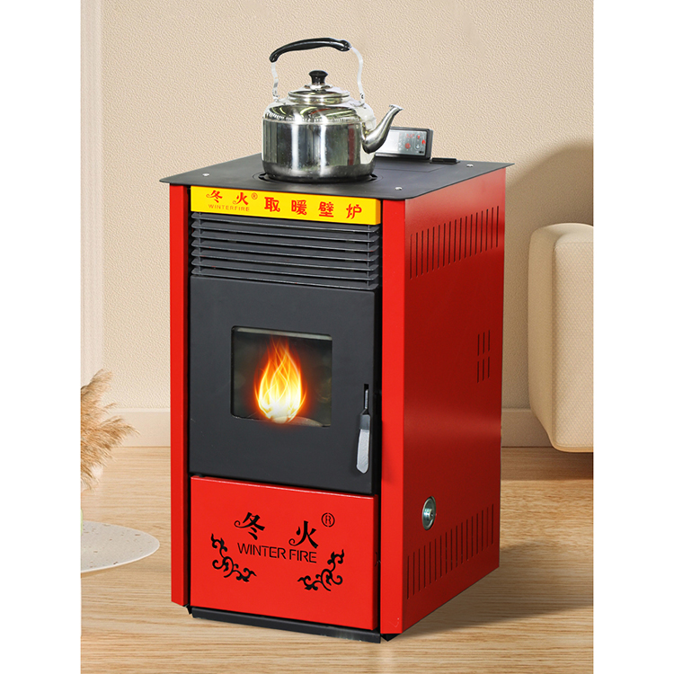 Suitable for 50-70 square Meters 7KW Powerful Blower Fan Fireplace Wood Pellet Stoves with Cooking Function