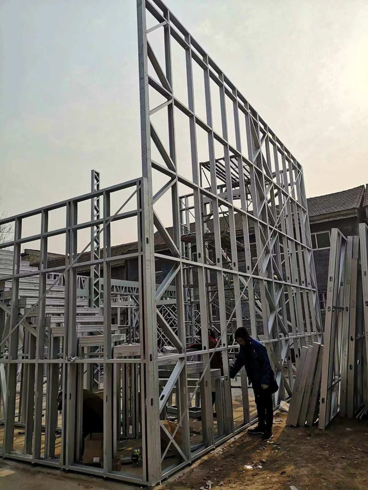 Aluminum Zinc Coated Light Steel House Frame